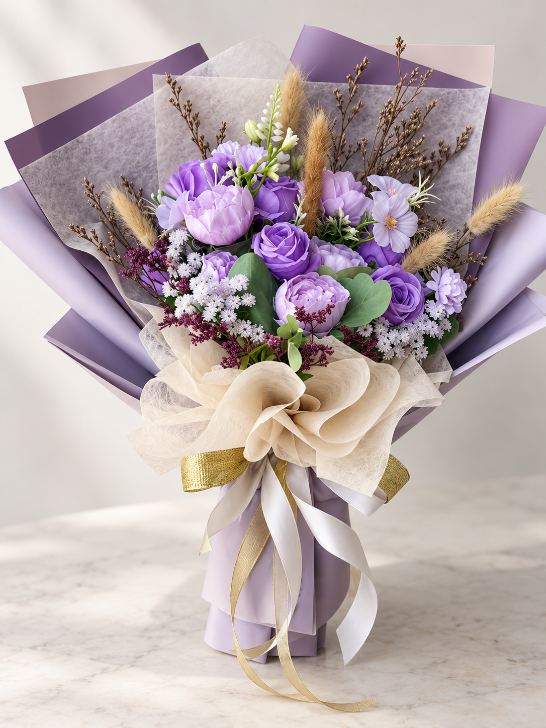 Amethyst Velvet Bouquet thumbnail 2