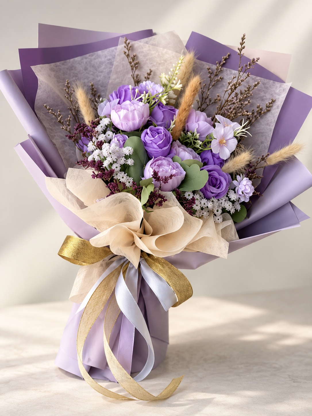 Amethyst Velvet Bouquet thumbnail 2