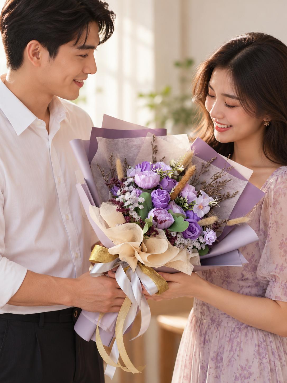Amethyst Velvet Bouquet thumbnail 4