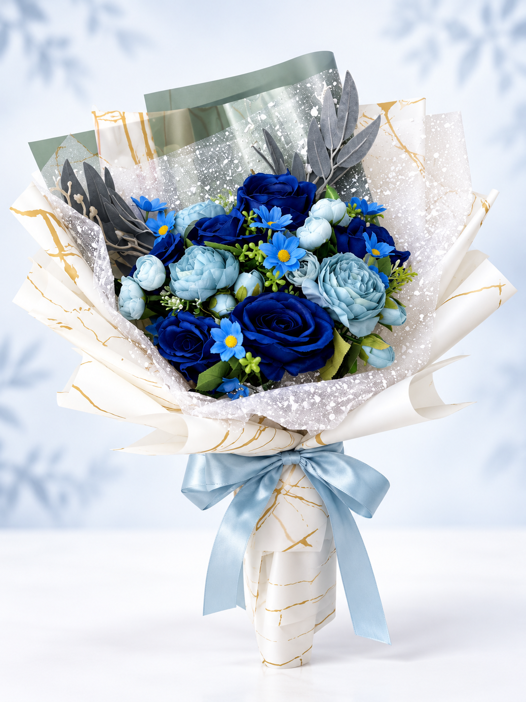 Azure Velvet Bouquet