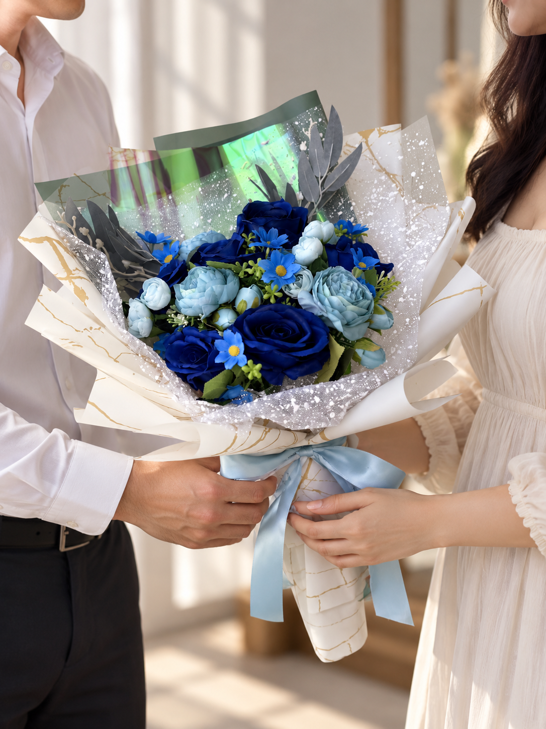 Azure Velvet Bouquet thumbnail 4