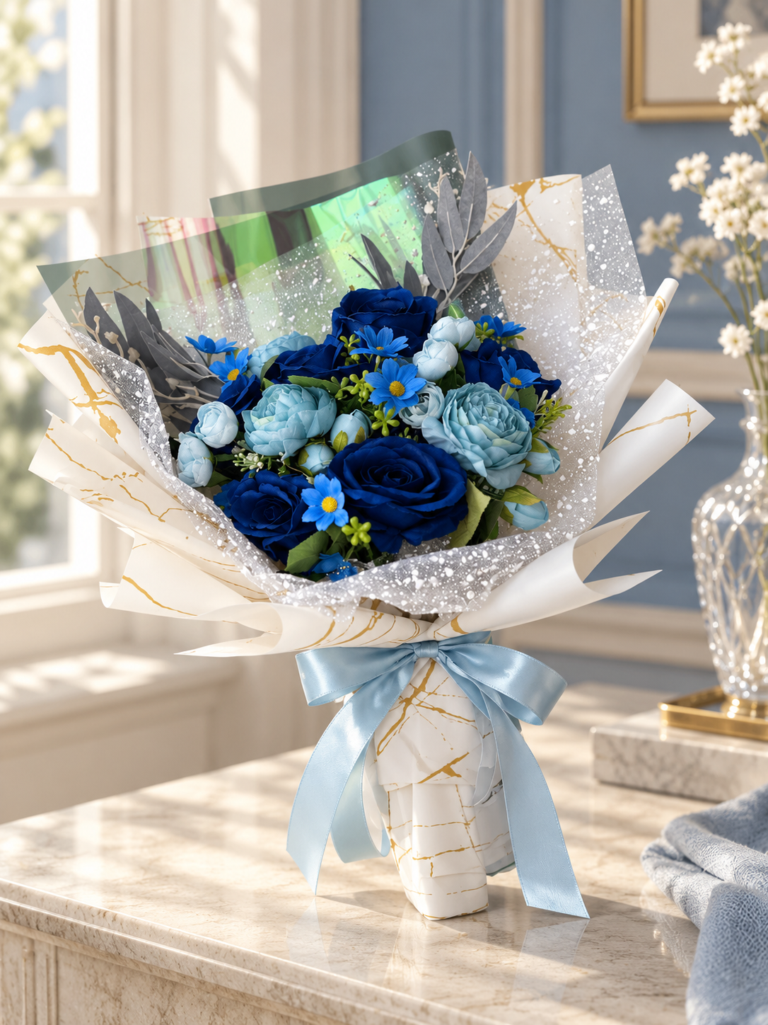 Azure Velvet Bouquet thumbnail 5