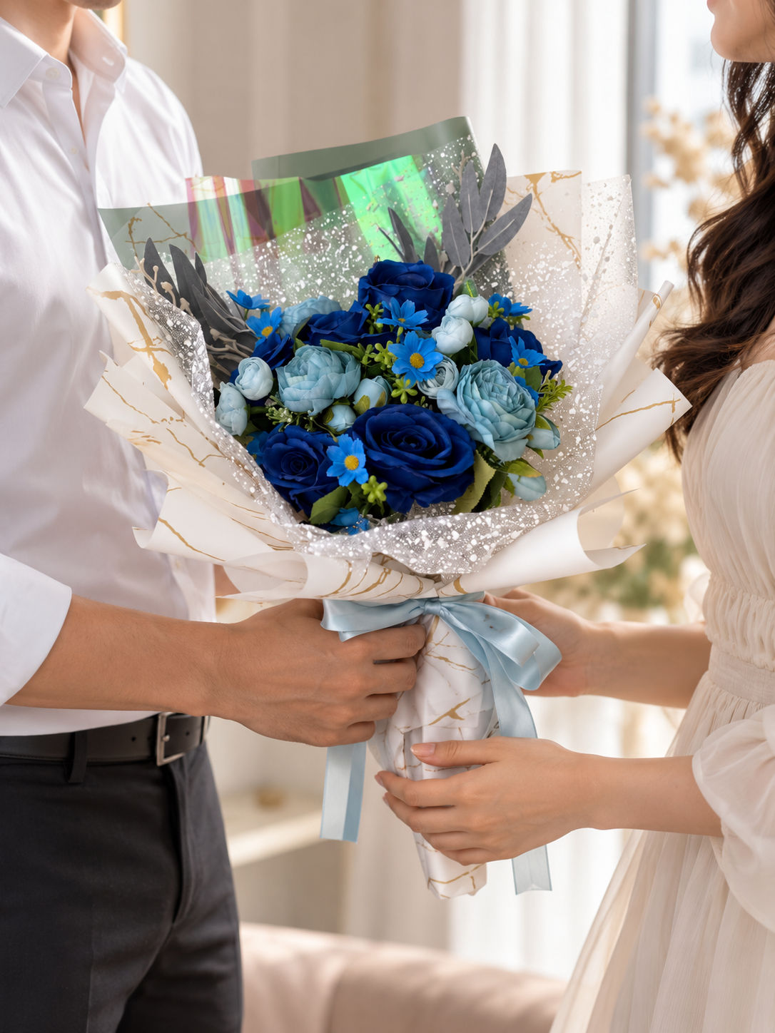 Azure Velvet Bouquet thumbnail 4