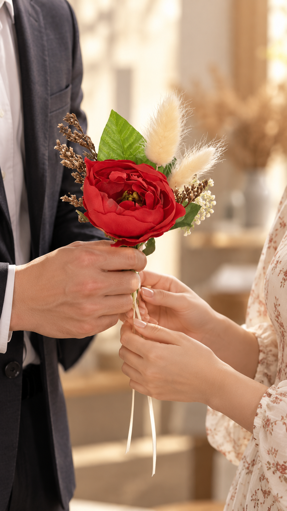 Crimson Velvet Bouquet thumbnail 4