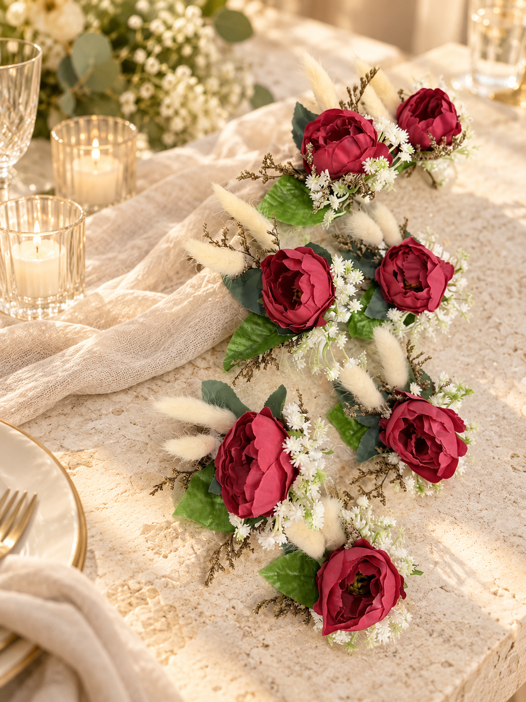 Crimson Blush Garden Bouquet thumbnail 5