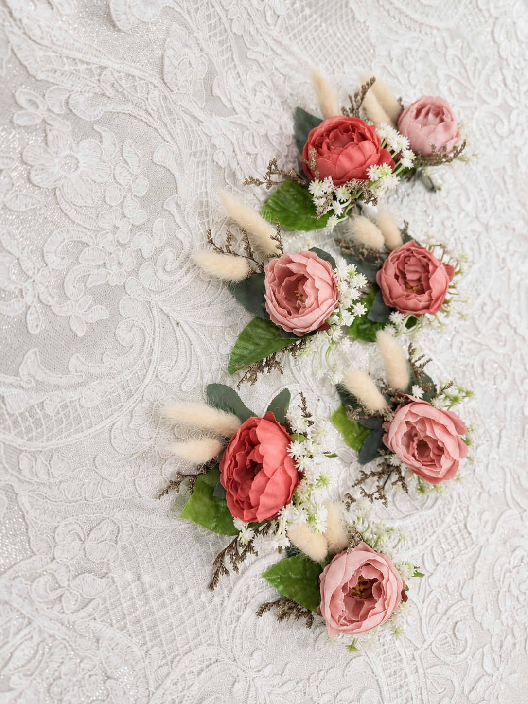 Crimson Blush Garden Bouquet thumbnail 3