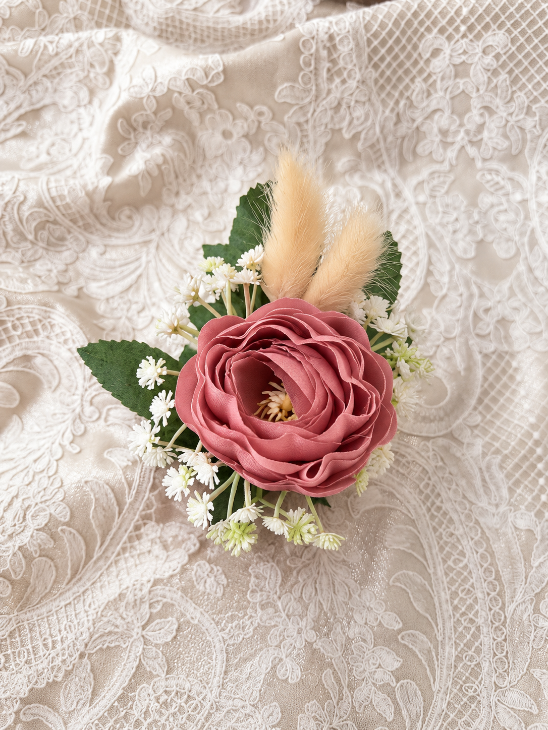 Crimson Lace Corsage thumbnail 3
