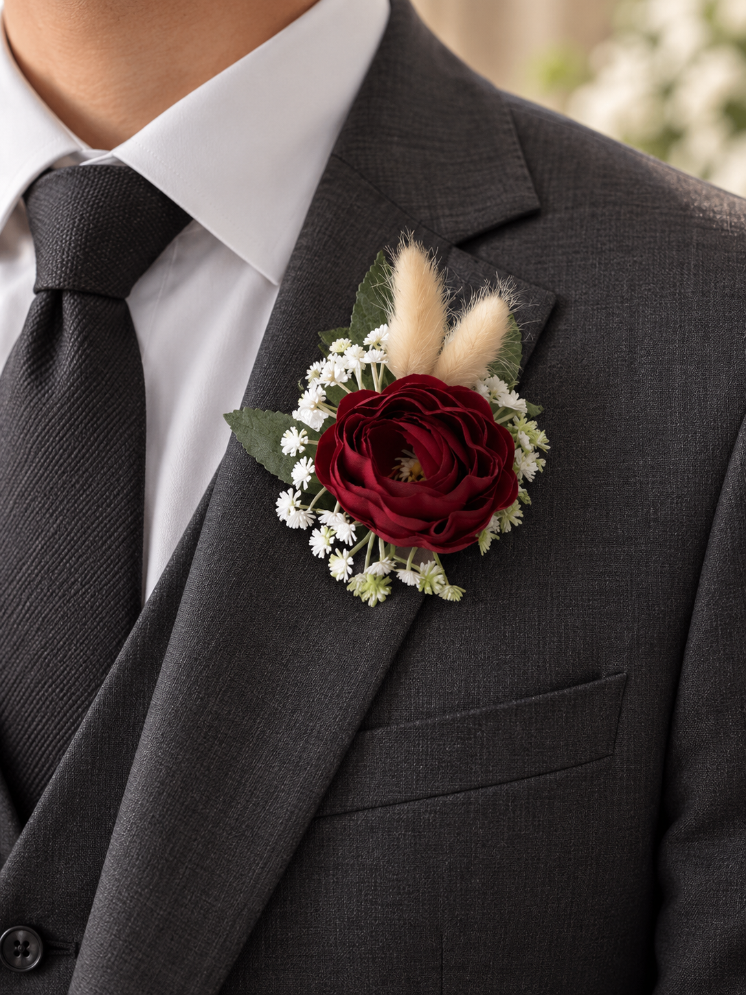 Crimson Lace Corsage thumbnail 4