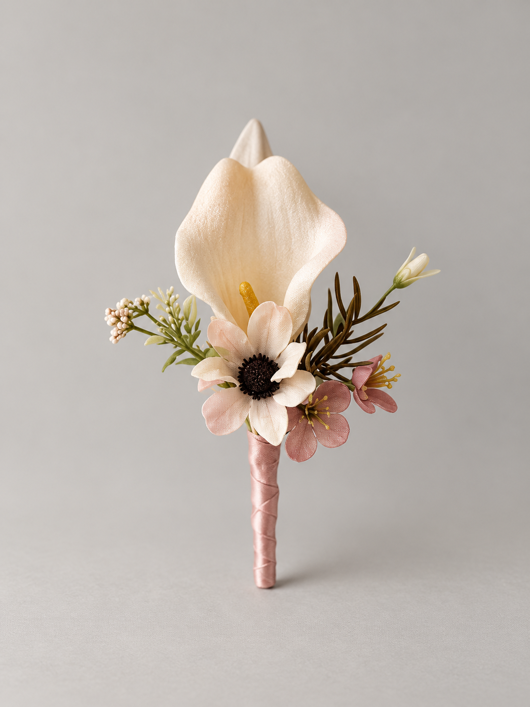 Ivory Blush Corsage thumbnail 3