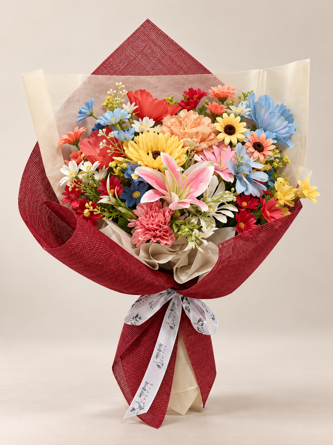 Crimson Meadow Bouquet thumbnail 3
