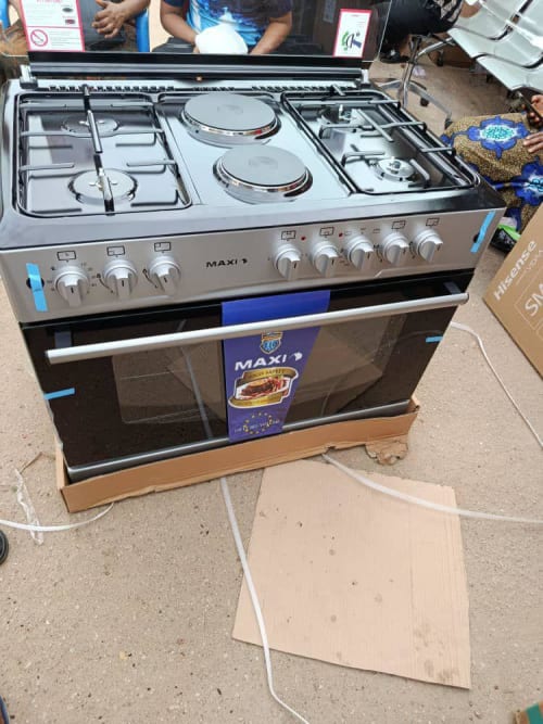 Maxi 6 burner standing gas with burner