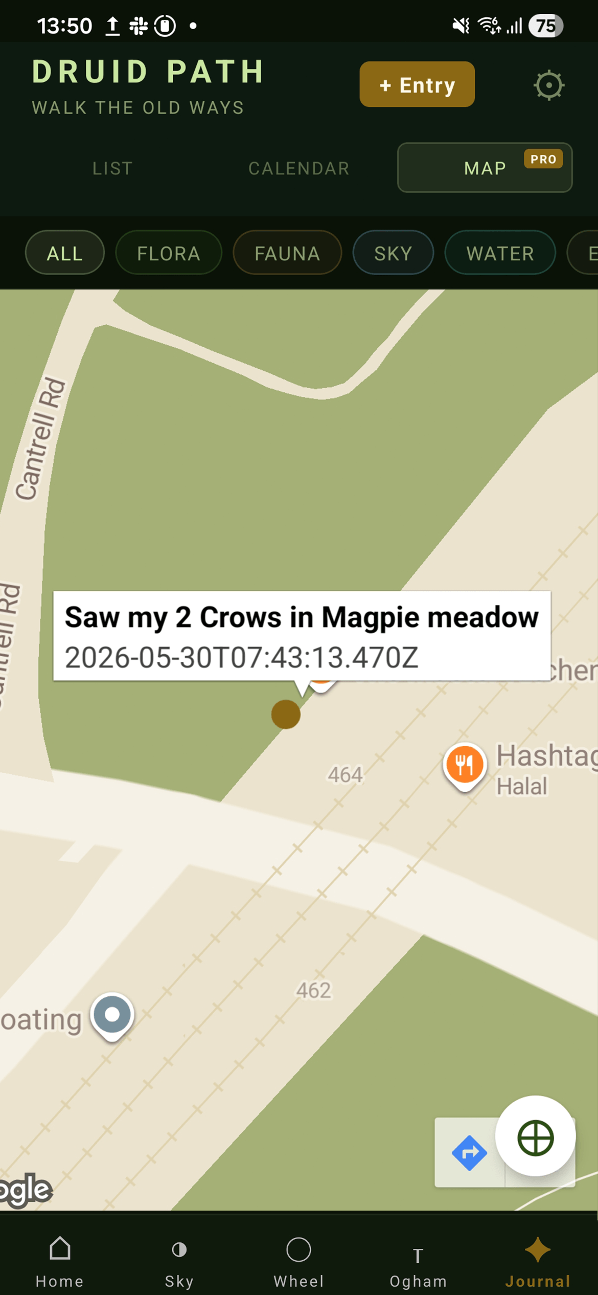 Nature Journal — Map View