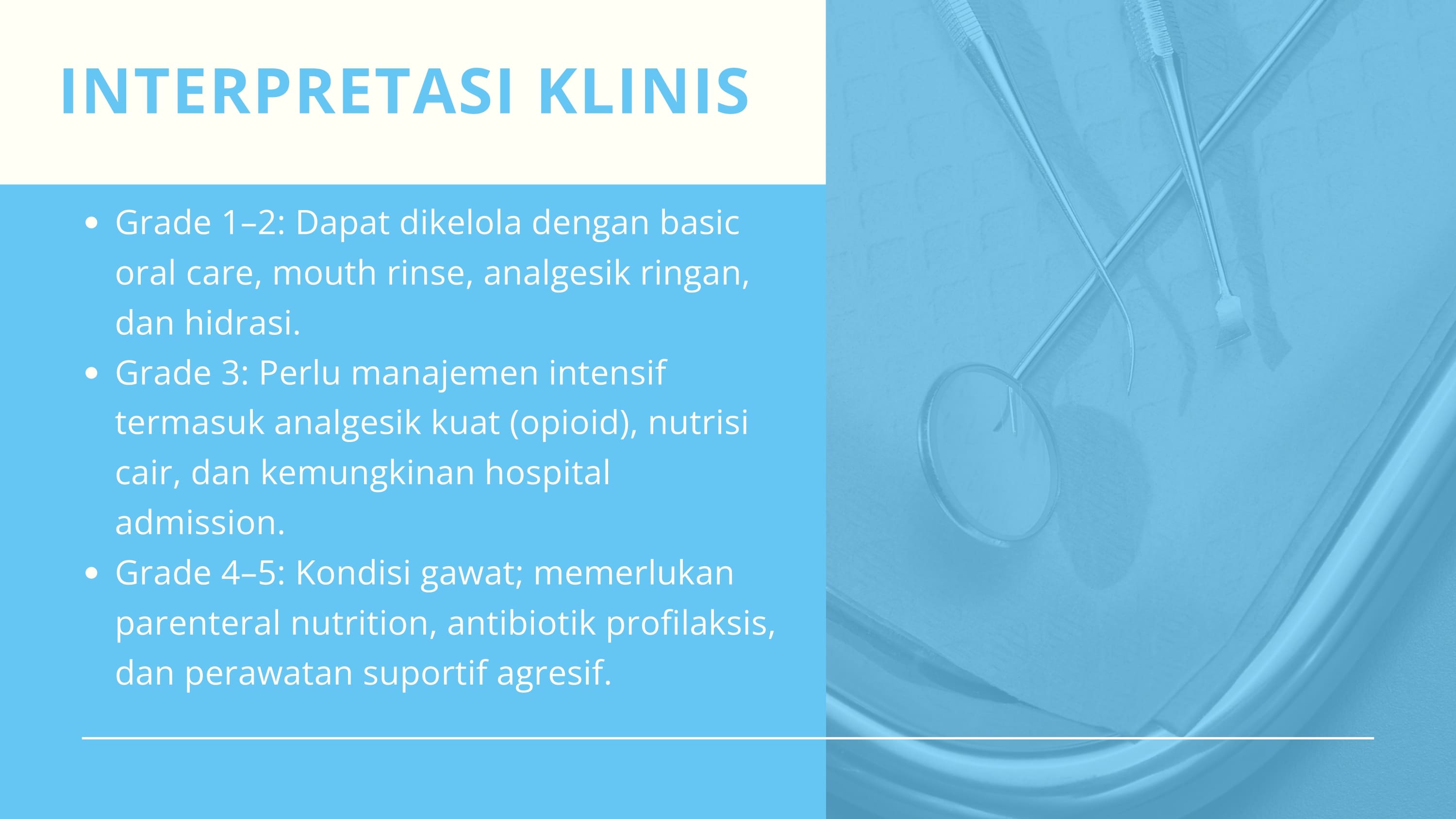 Gambar 7 untuk Klasifikasi Oral Mucositis