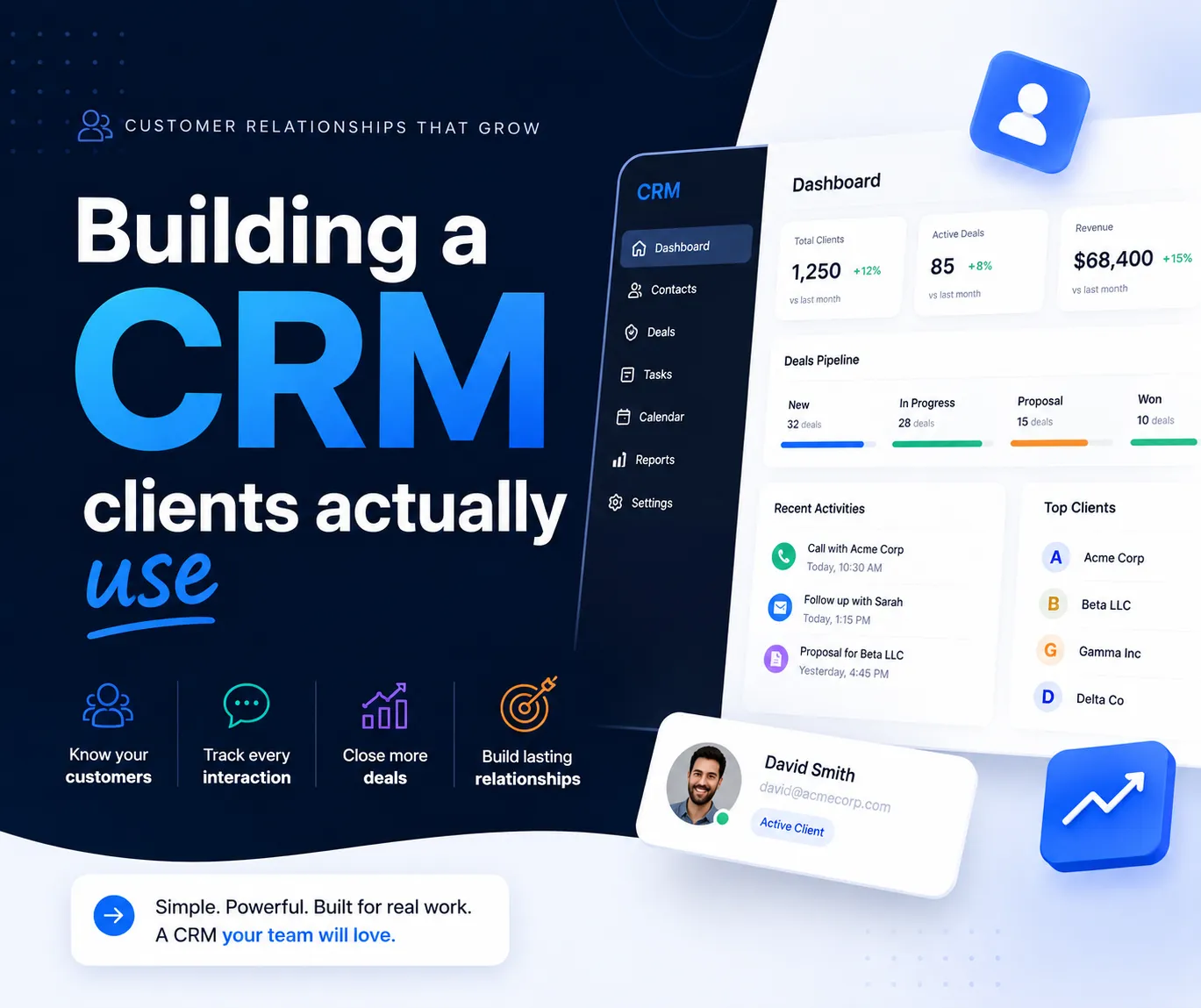 Building a CRM clients actually use