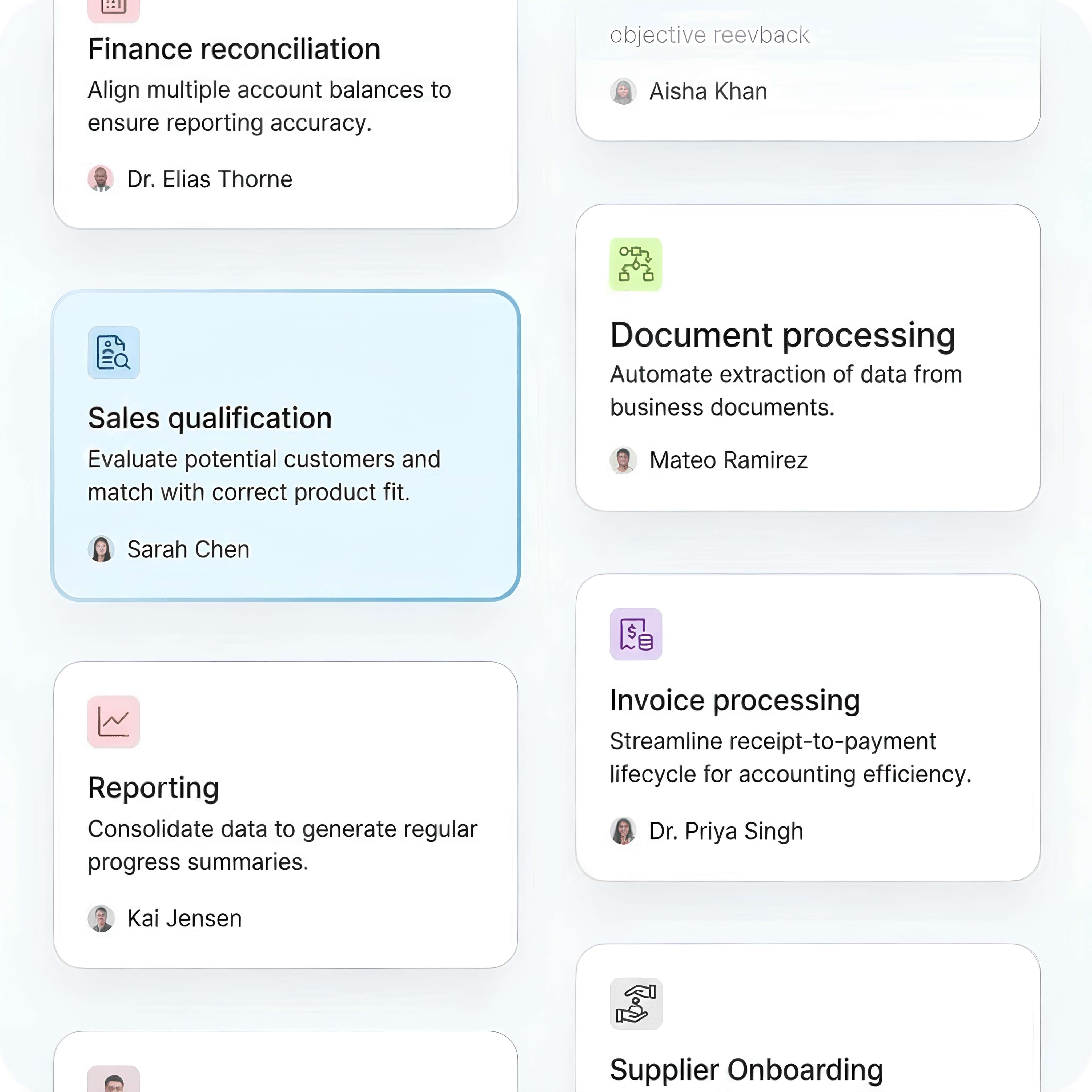 Workflows our agents handle