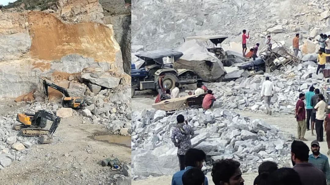 బెంగళూరు సమీపంలో ఘోర ప్రమాదం.. క్వారీలో బండరాయి కూలి ఏడుగురు కార్మికులు మృతి