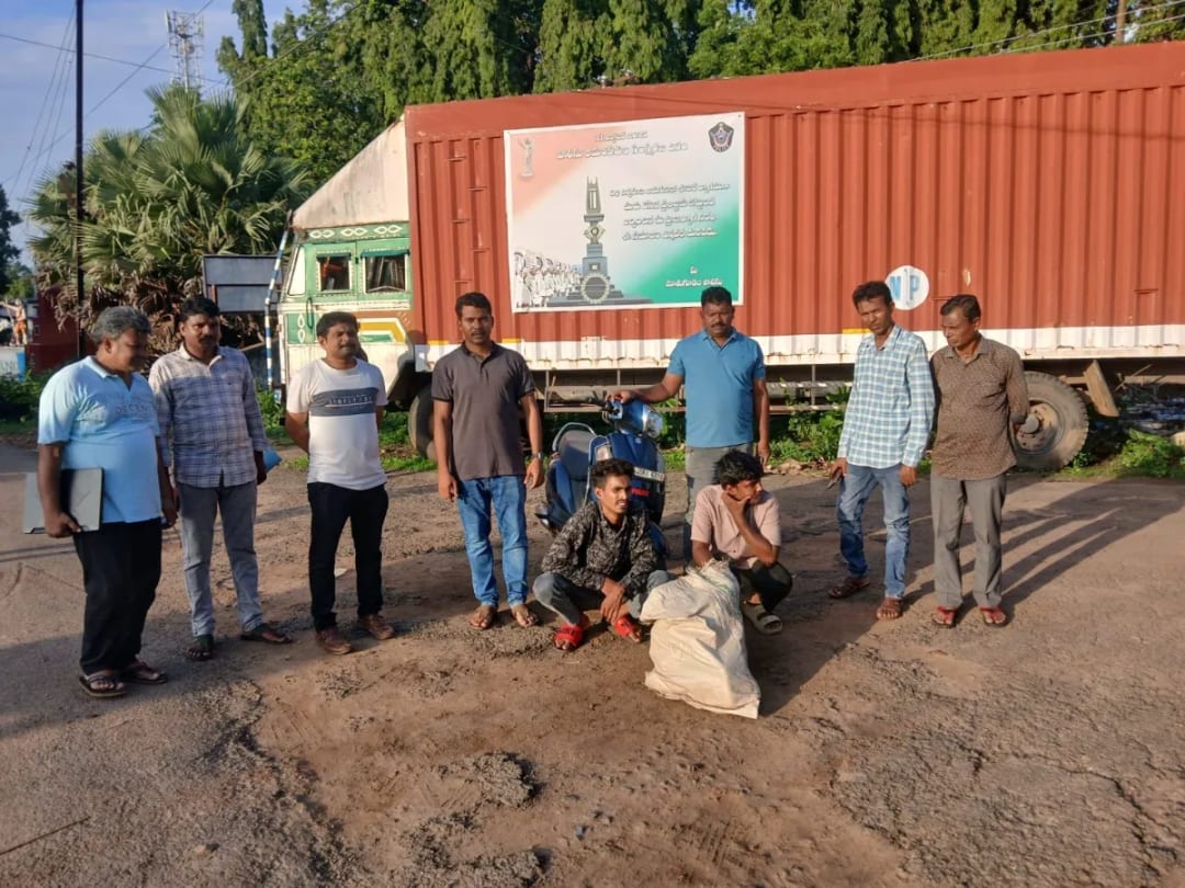 మోతుగూడెం లో భారీ గంజాయి పట్టివేత.