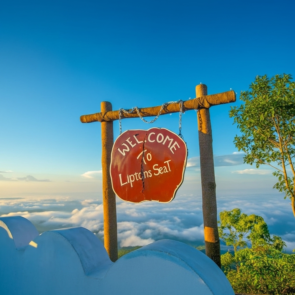 image View from Lipton's Seat with morning clouds