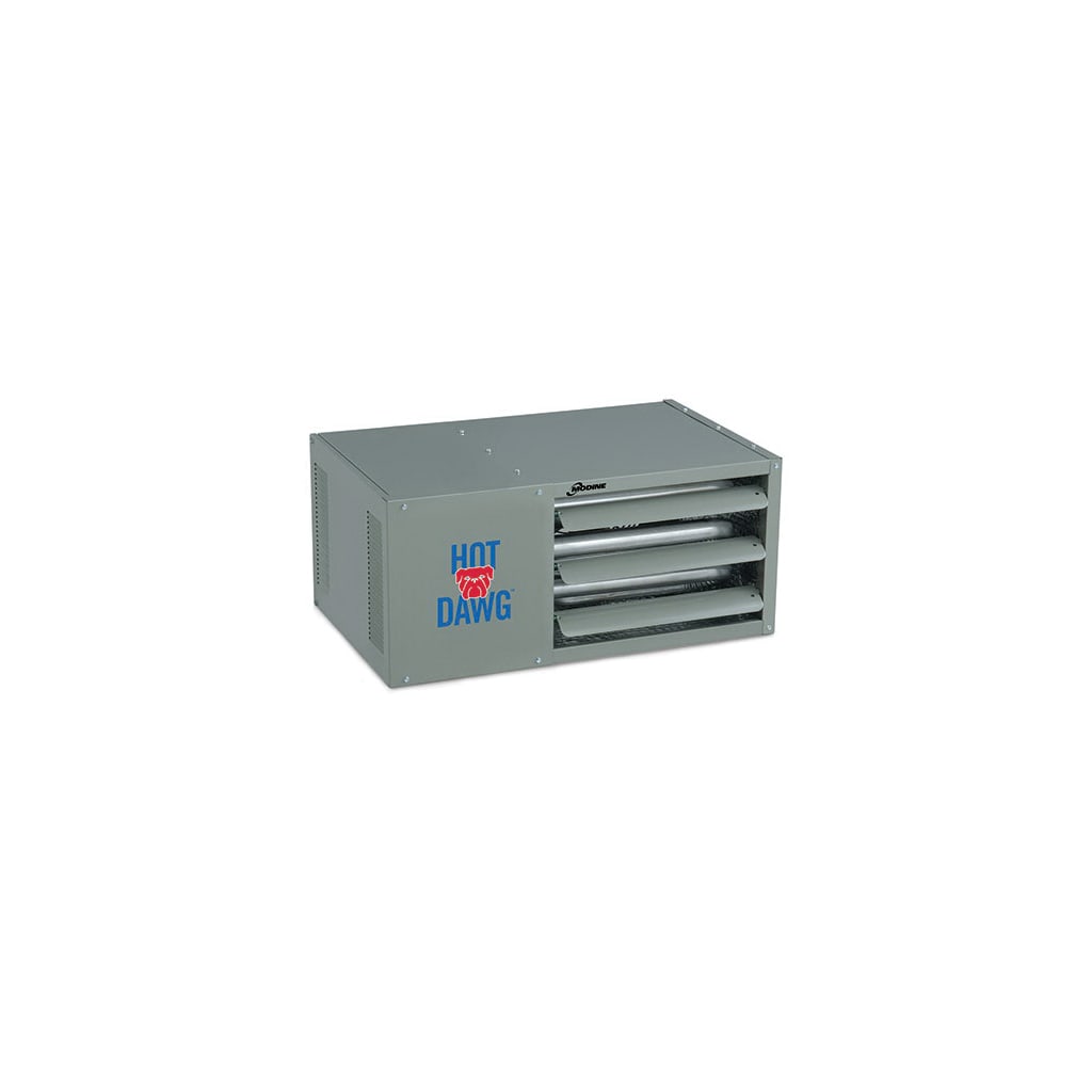 Dakota Supply Group | MODINE Hot Dawg® HD30 HD Series Tubular Power Vented  Gas/Hydronic Propeller Unit Heater, 1/15 hp, 505 cfm, 26.8 in W x 12.2 in H  x 22 in D
