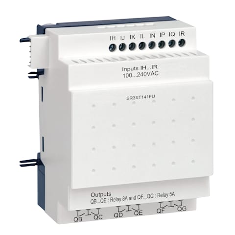Dakota Supply Group | Square D™ Zelio™ Logic 2 SR3XT141FU Smart Relay  Discrete I/O Extension Module, 100 to 240 VAC, 0.6 mA, 8 Inputs, 6 Outputs