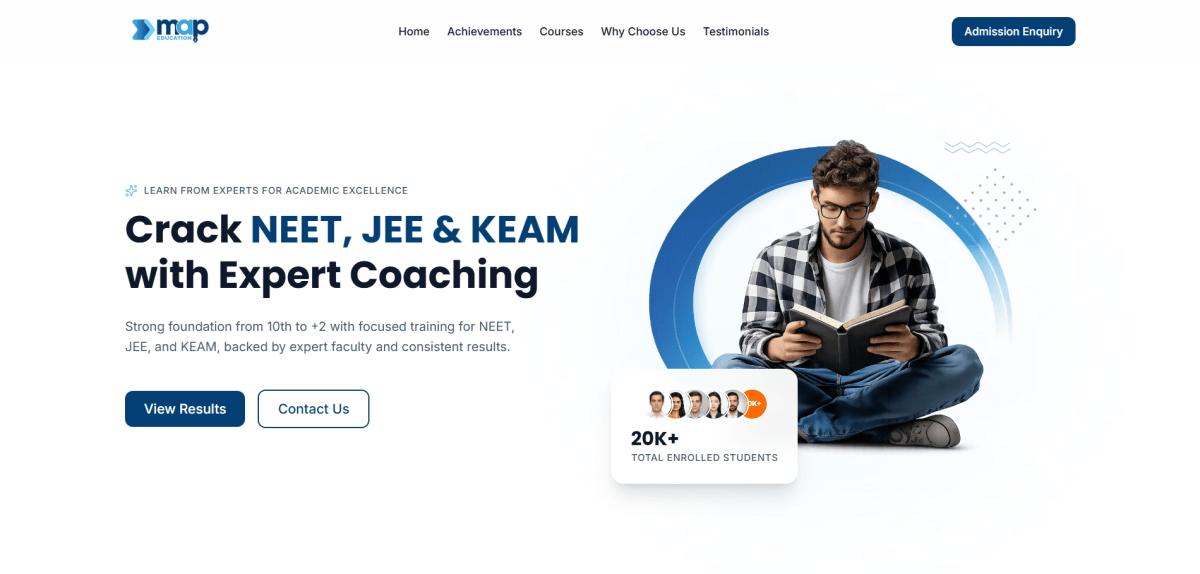 Coaching Institute Landing Page