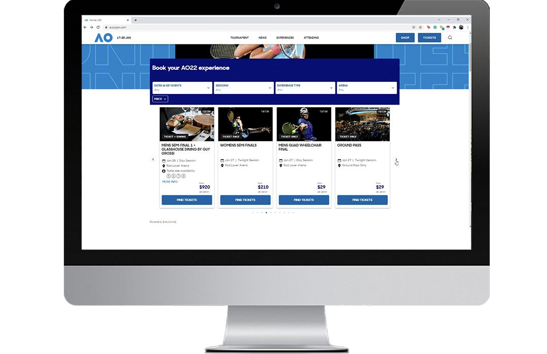 Australian Open service