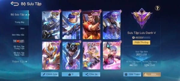 Acc ngon (Khách nạp thêm nhiều skin)