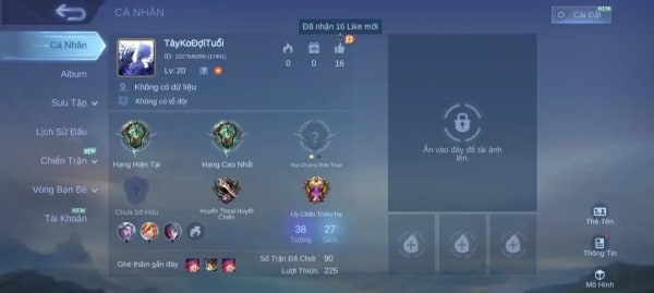 Acc nhỏ cho ae newbie