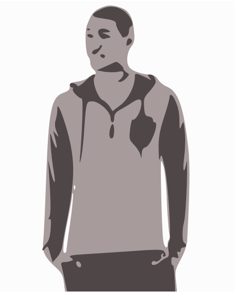 Chaz Kangeroo Hoodie-S-Gray