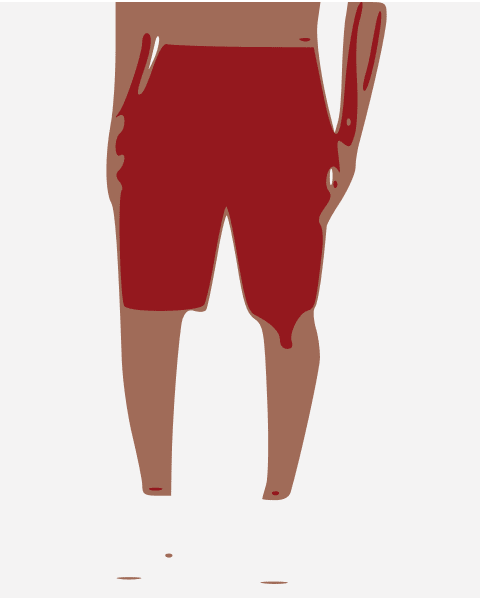 Lono Yoga Short-33-Red