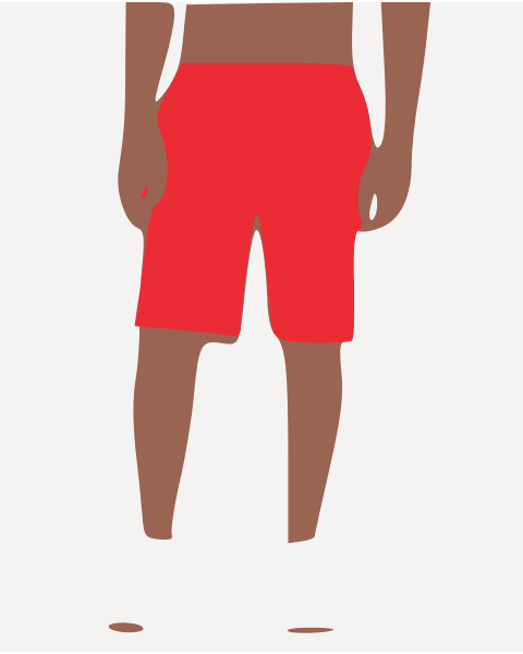 Arcadio Gym Short-33-Red