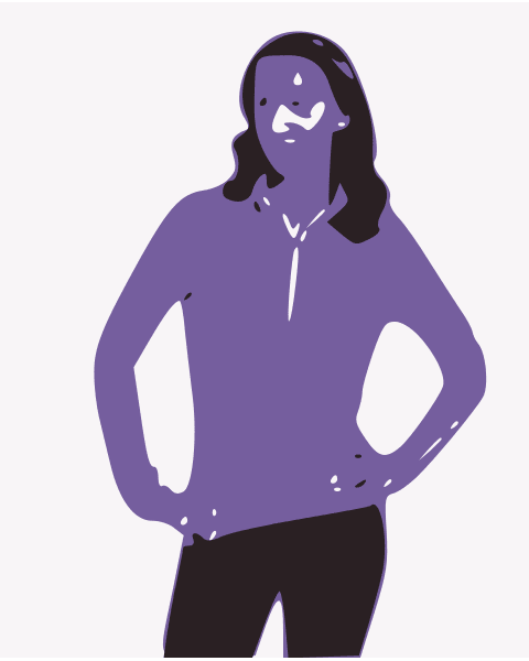 Olivia 1/4 Zip Light Jacket-S-Purple