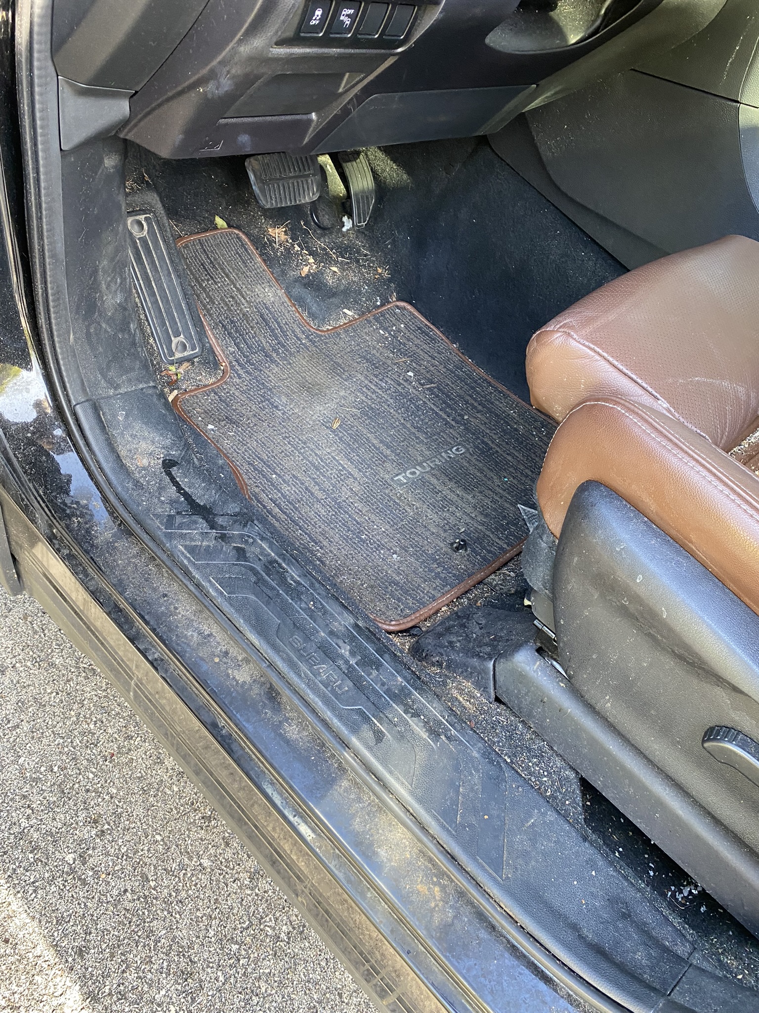 Before interior detail in Plymouth Meeting PA - dirty floor mat