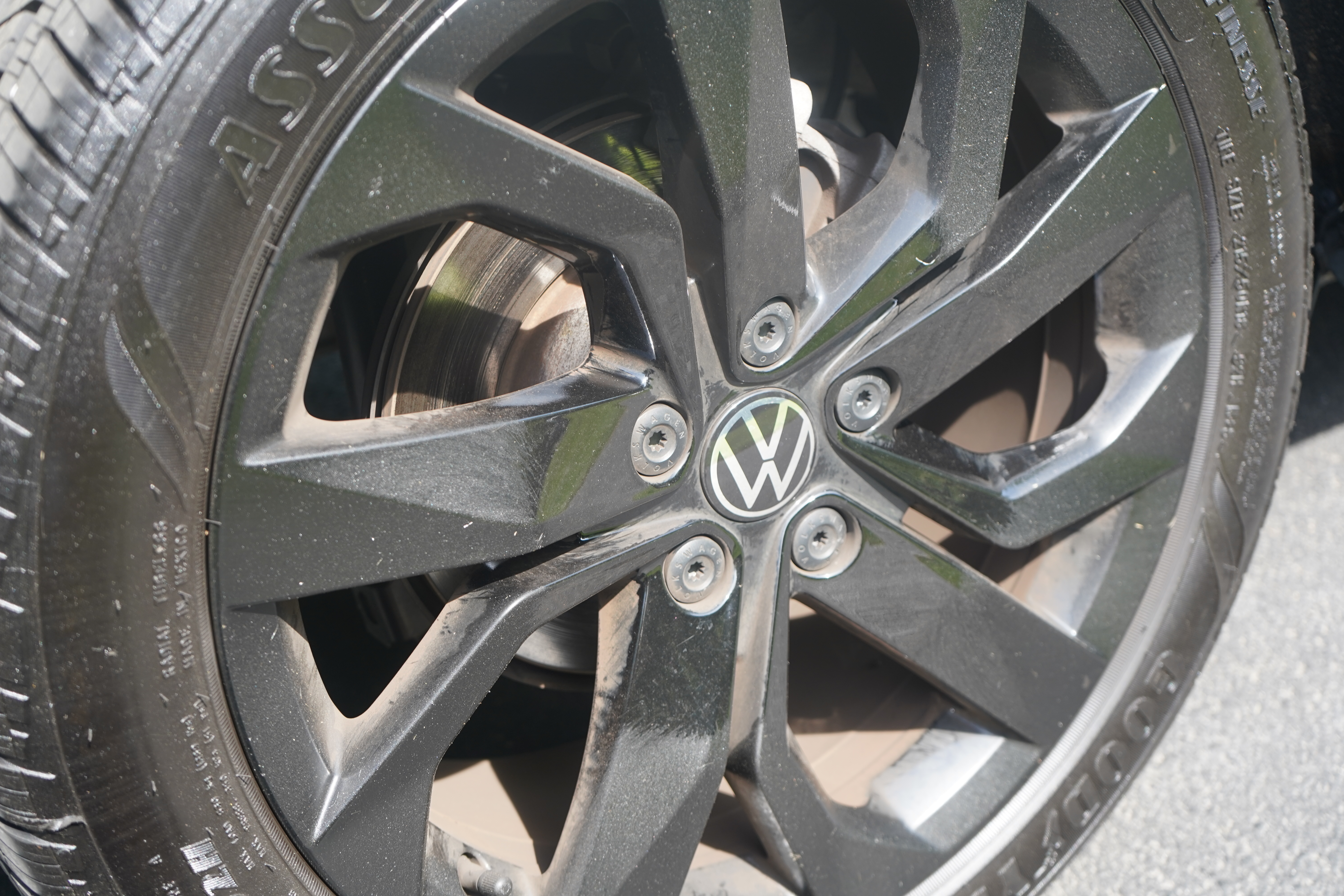 Before wheel detail - VW wheel close up