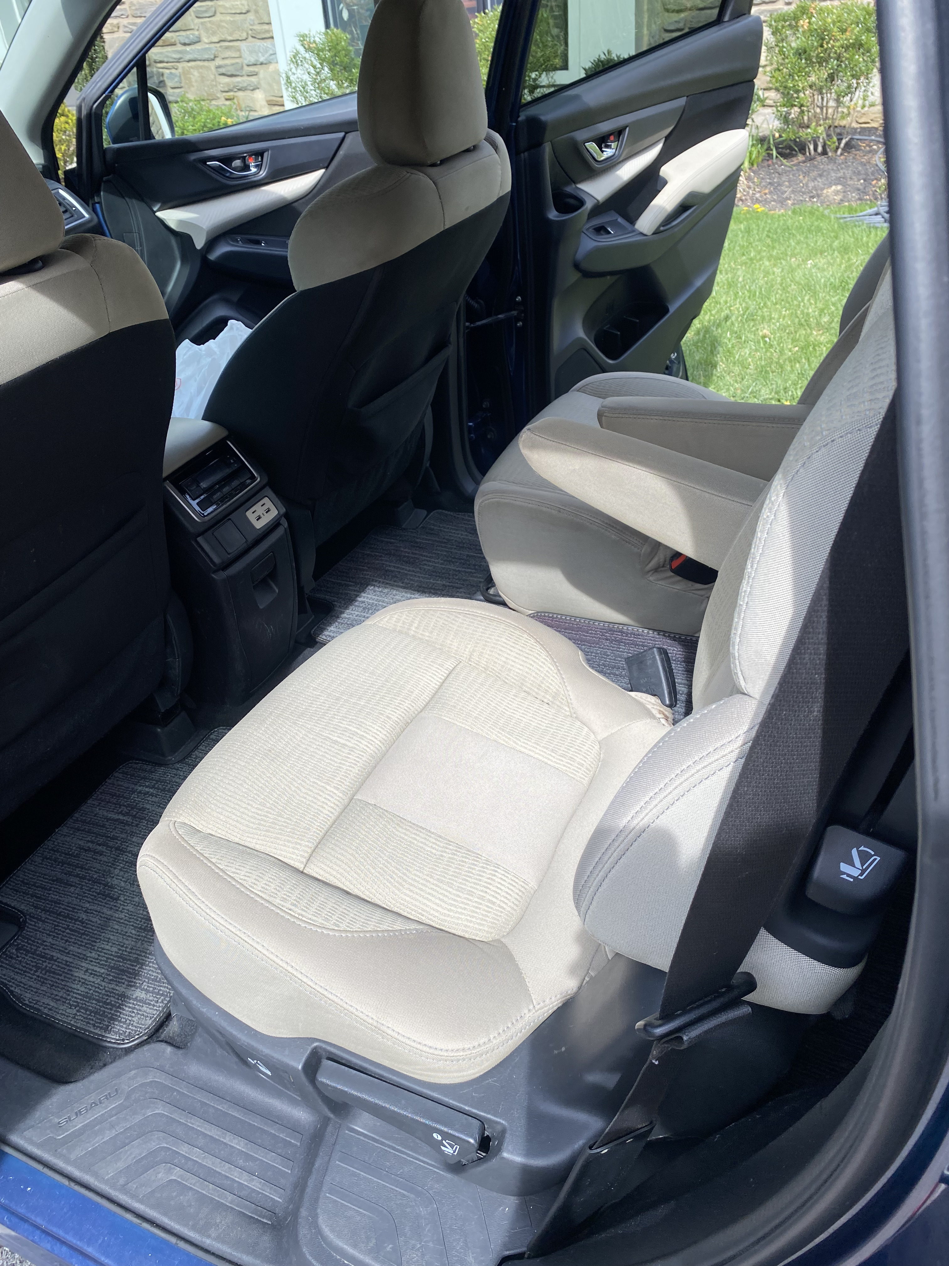 After interior detail in Plymouth Meeting PA - clean beige seats