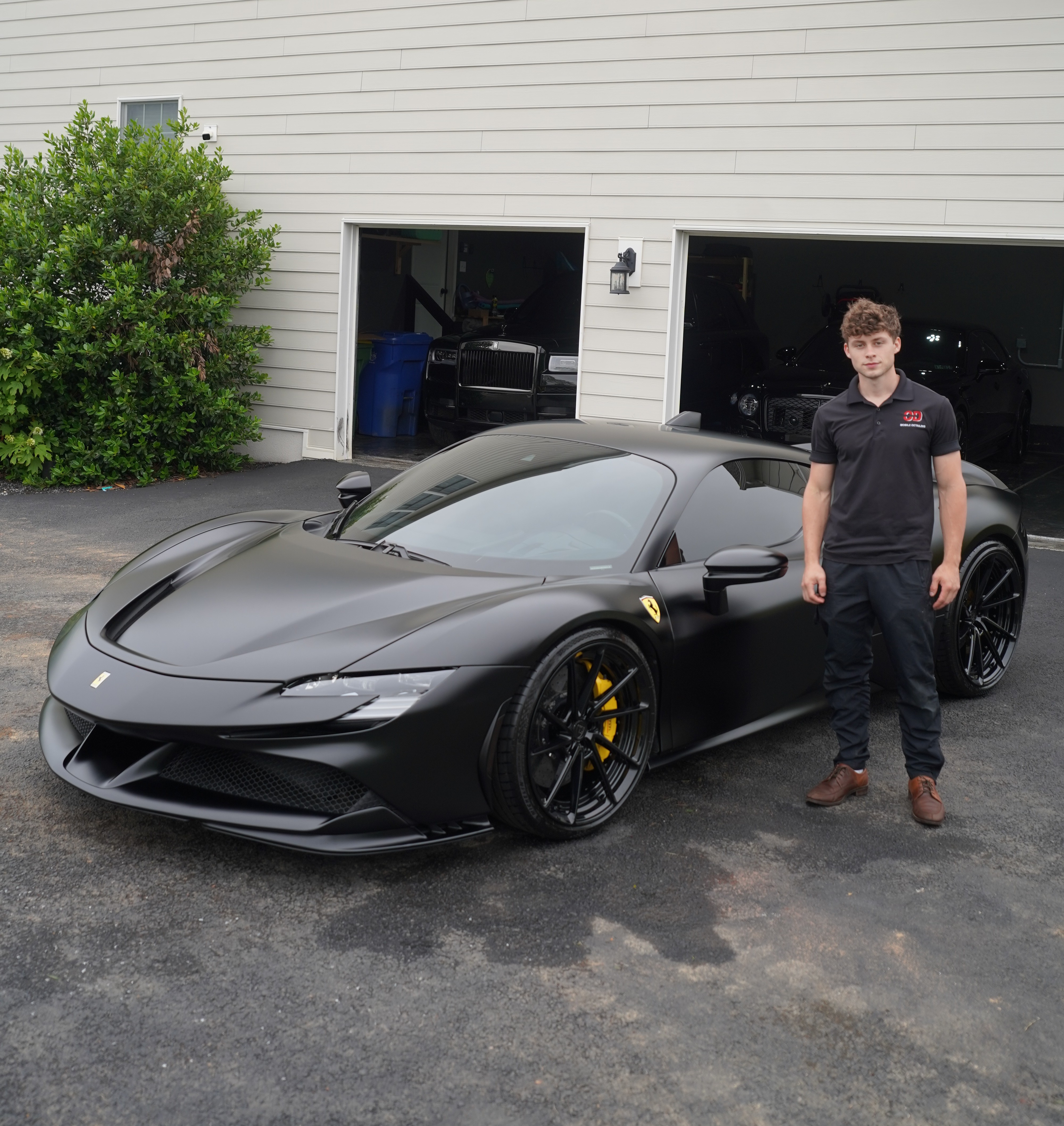 James Pratt — Owner of Olympia Detailing with Ferrari SF90