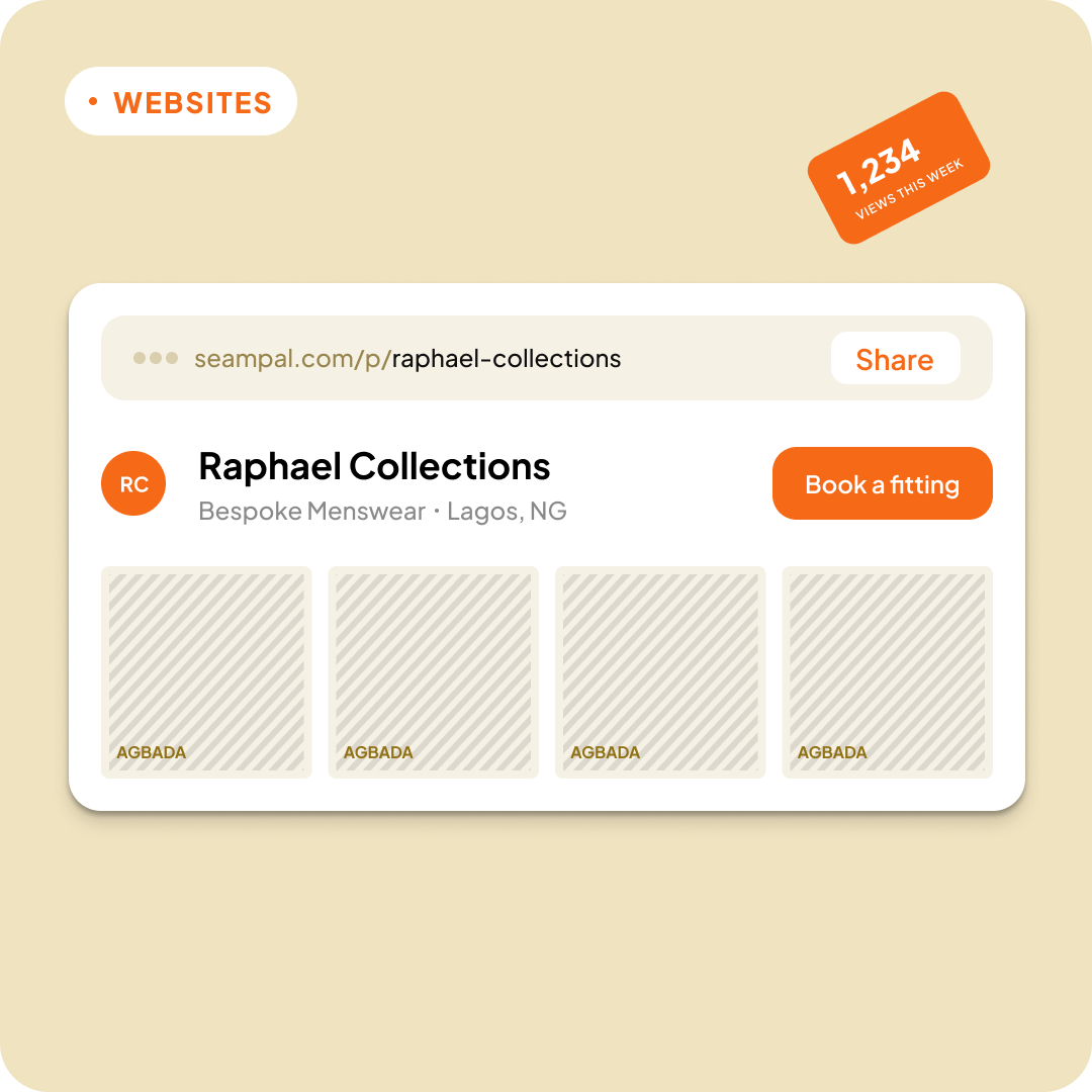 Seampal public website builder