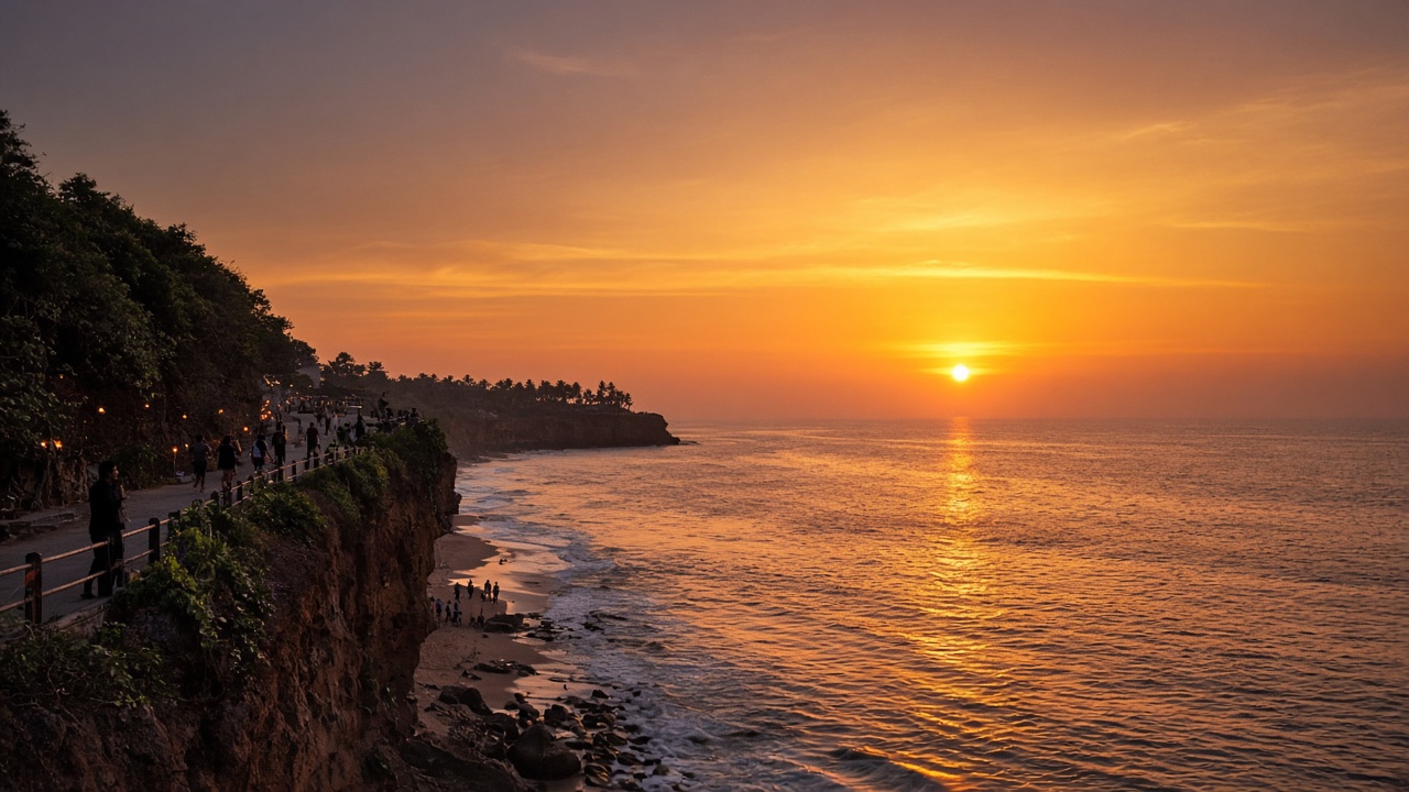 varkala-place-sunset