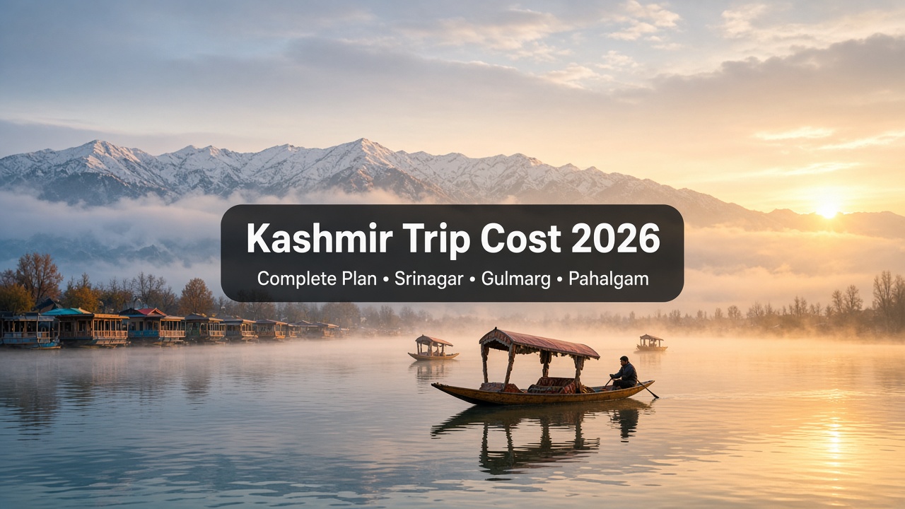 Kashmir Trip Cost 2026: Tour Packages, 5N/6D Itinerary & Honest Budget
