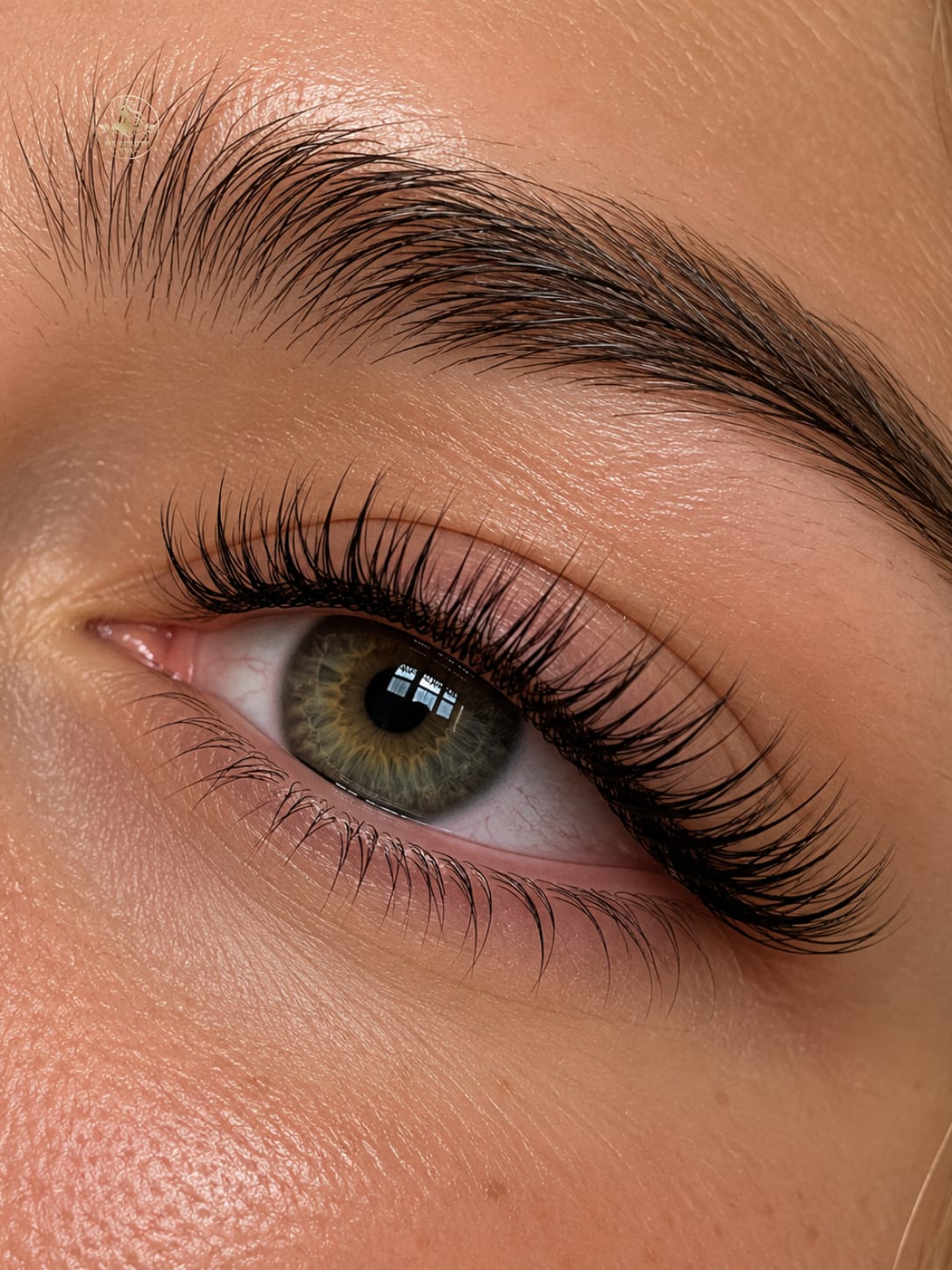 Wimpern und Augenbrauen Detail