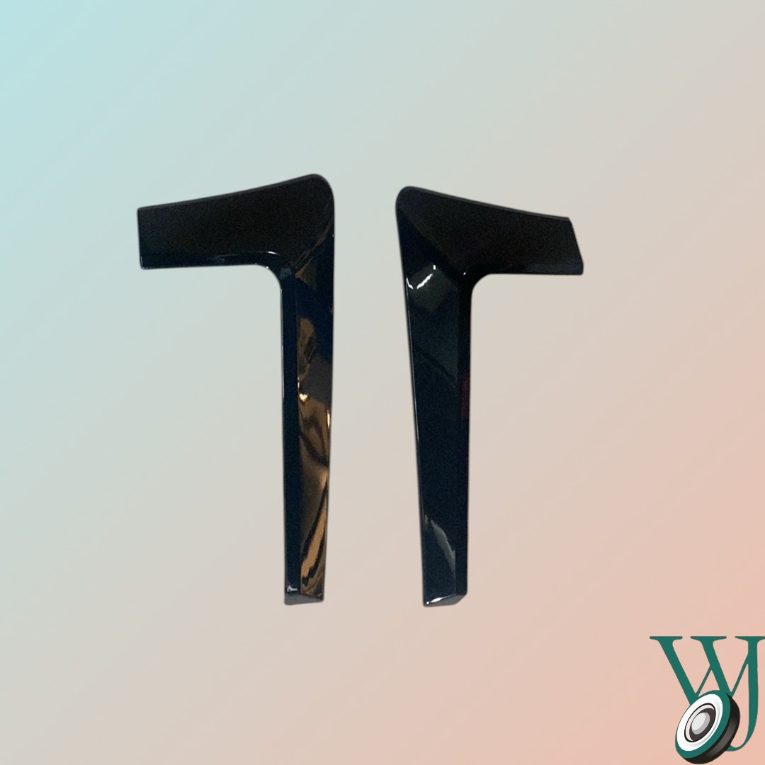 FRONT BUMPER SPOILER 007 Black RIGHT, DEFENDER