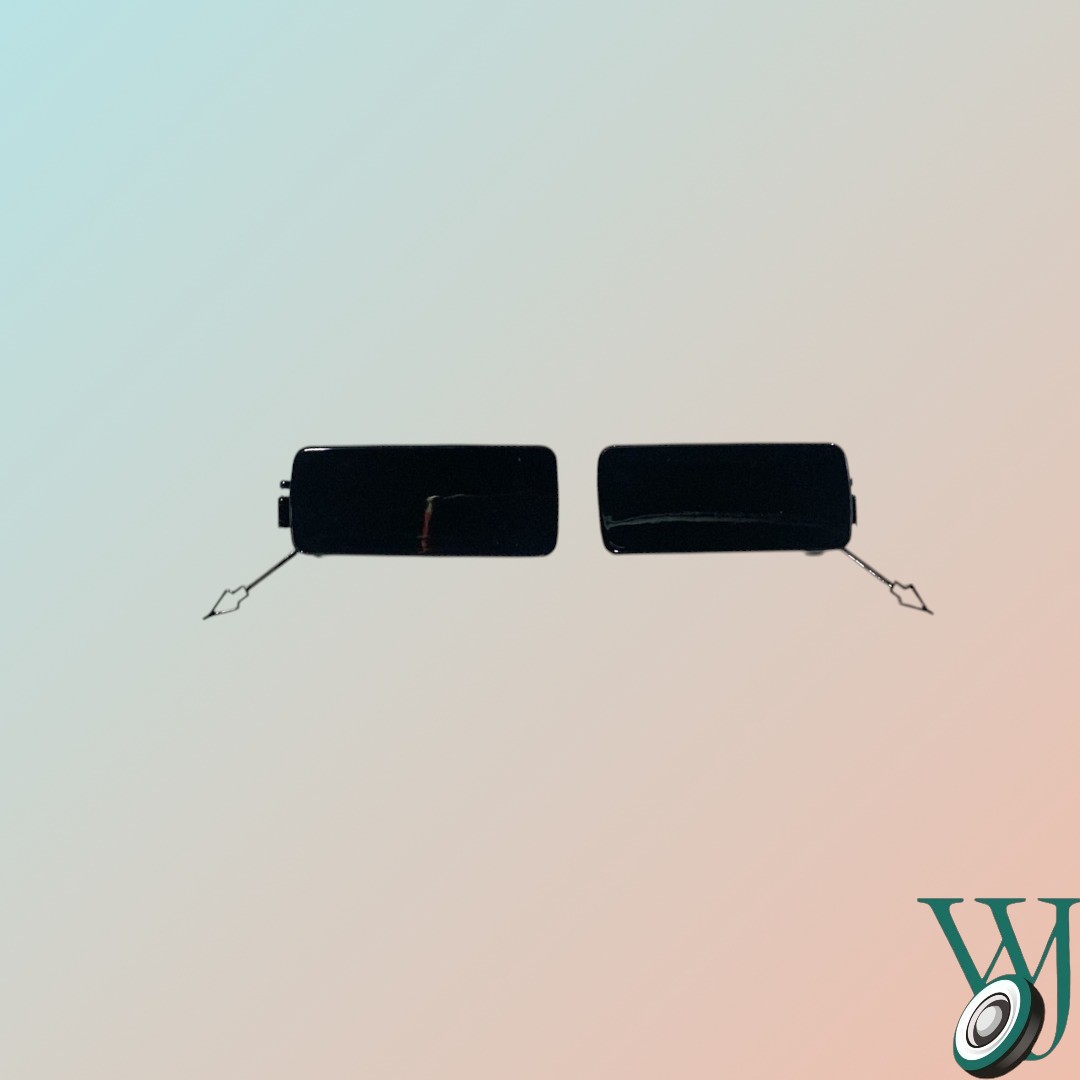 rear bumper hook bracket 007 Black RIGHT, DEFENDER