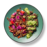 Grilled Steak with Avocado Chimichurri