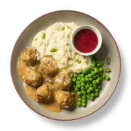 Swedish Meatballs with Cauliflower Potato Mash