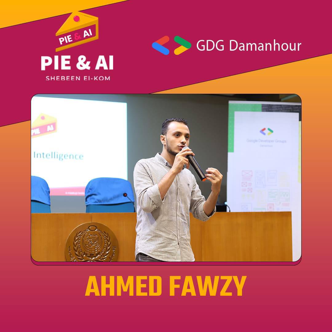 Eat Pie & Learn Ai in Google I/O GDG Damanhour