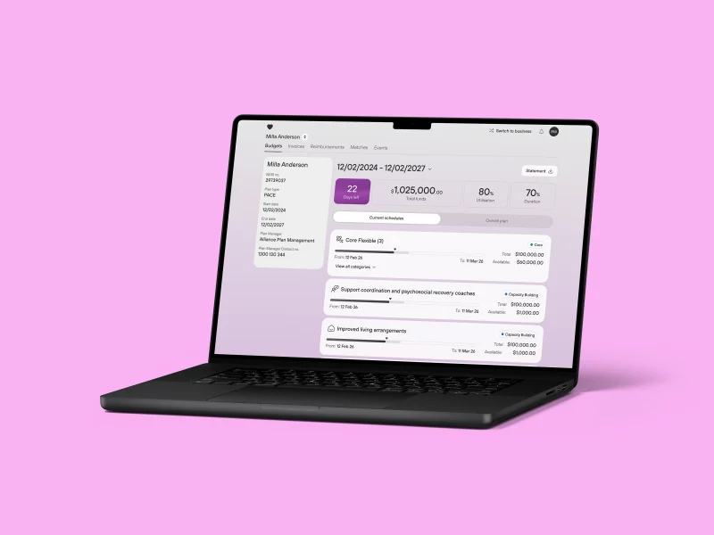 The Kismet web portal for fund management