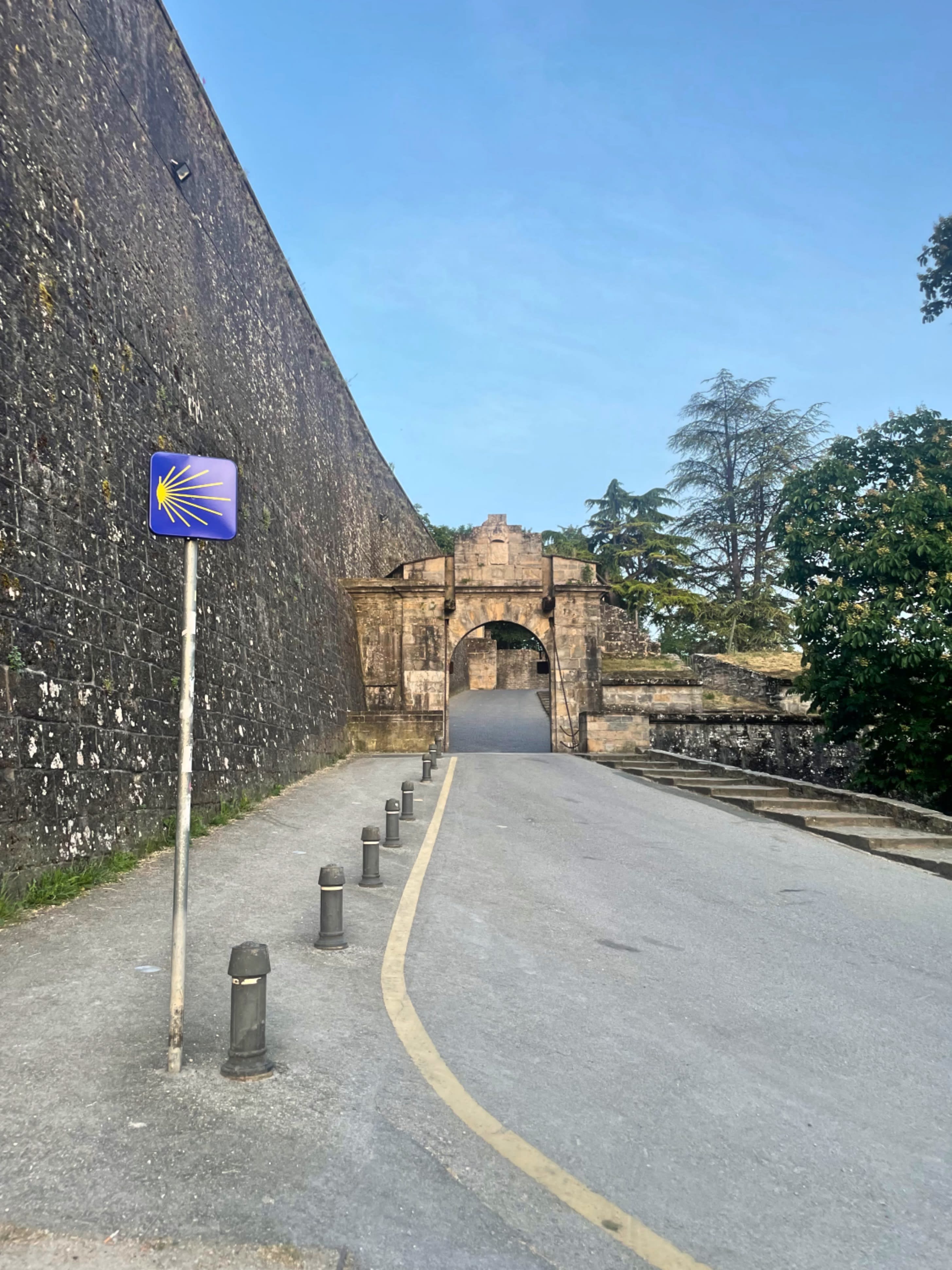 City  wall of Pamplona,a city built in 74 BC by the Roman military. The Basques calls it Iruña, meaning 'the city'