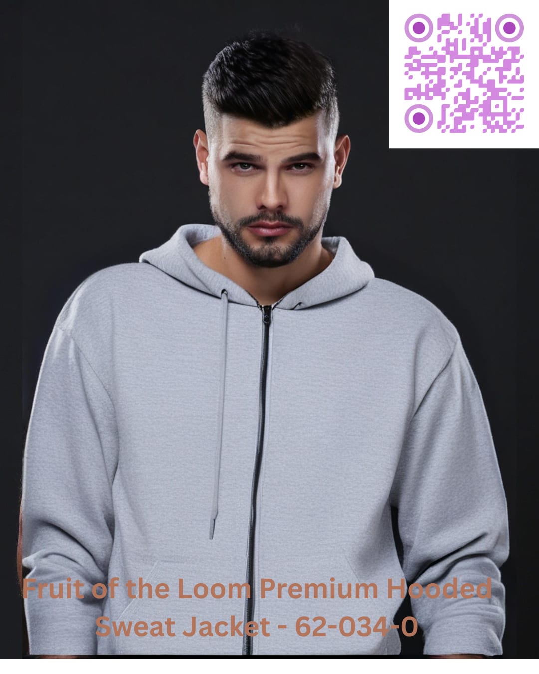 Fruit of the Loom Premium Hooded Sweat Jacket - 62-034-0