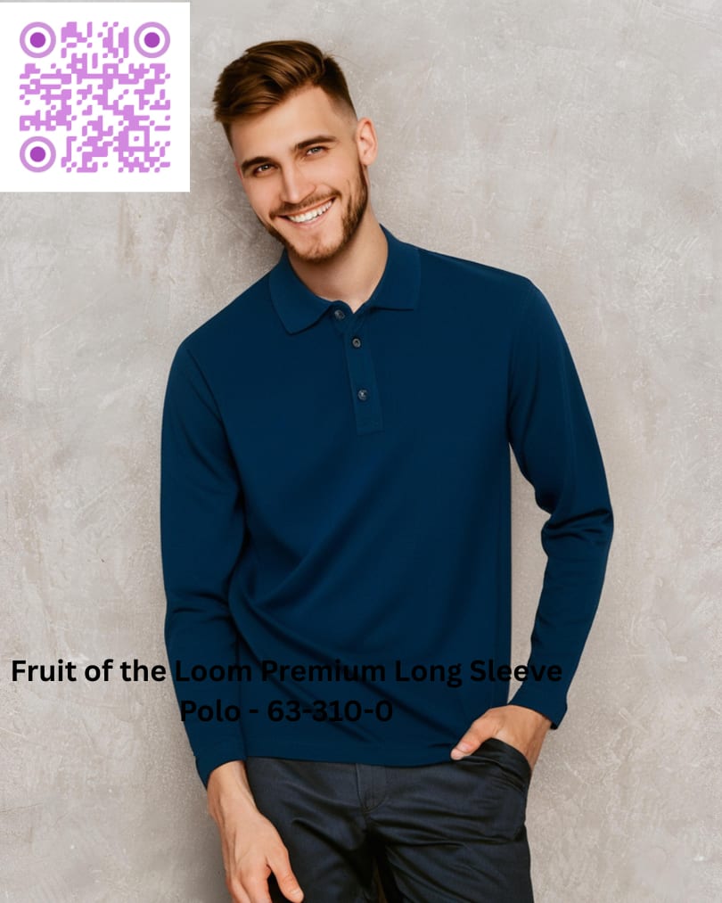 Fruit of the Loom Premium Long Sleeve Polo - 63-310-0