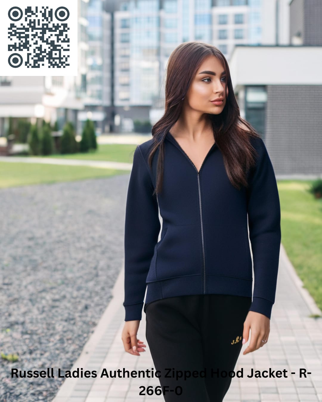 Russell Ladies Authentic Zipped Hood Jacket - R-266F-0